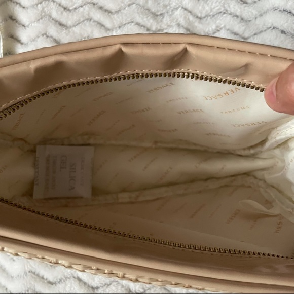 VERSACE Parfums Beige Makeup Cosmetics Bag - Picture 13 of 14